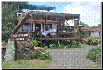 Le typique restaurant Manuia