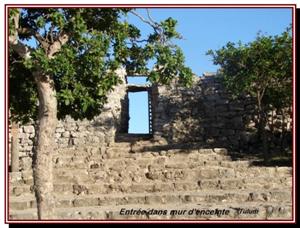la porte d'entre du site
