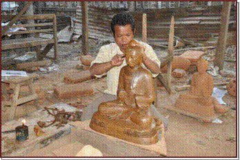 Fonderie de statues de bronze
