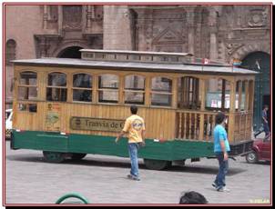 Le tramway qui permet de visiter les sites touristiques