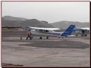 Le petit avion du survol des lignes de Nazca