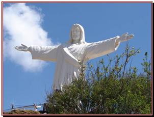 CUZCO, statue du Christ