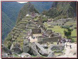 MACHU-PICCHU, vue sur le quartier royal