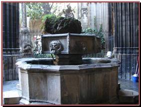 La fontaine du clotre de la Cathdrale