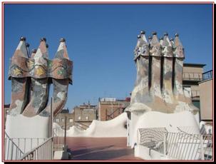 Chemines de la casa Batlo