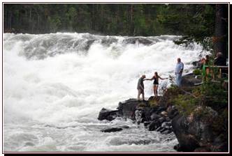 Les chutes.