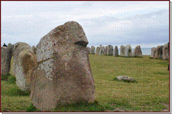 Un des menhirs d'Ales Stenar