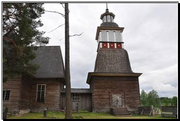 L'glise en bois.