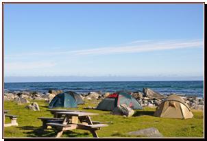 Plage de Ramberg au matin.