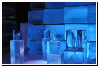 Sculpture de glace.