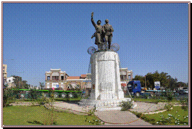 La statue de la place du tirailleur