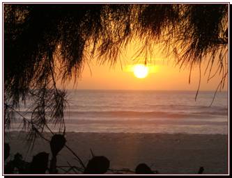 Coucher de soleil sur la langue de Barbarie