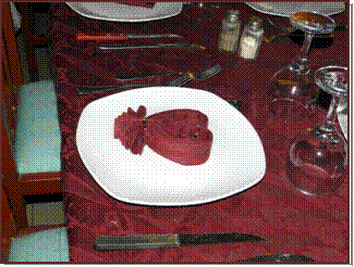 Serviettes savamment arranges