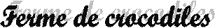 Ferme de crocodiles