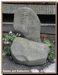 Tombe de Zatopek, muse de Roznov
