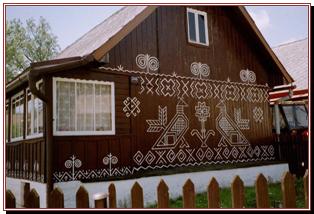 maisons peintes de Cicmany