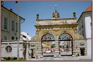 La porte d'entre de la brasserie