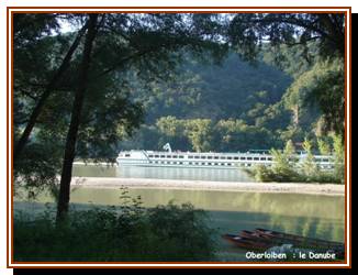 Oberloiben, pause nocturne au bord du Danube