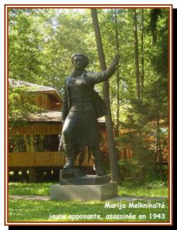 statue de Marija Melknikaité, jeune résistante