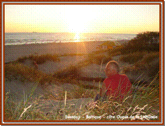 Coucher de soleil sur la Baltique