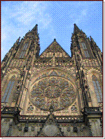 La faade de la Cathdrale St Guy