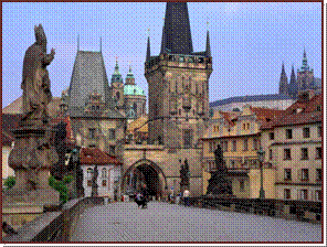 Les tours du pont, cot Mala Strana