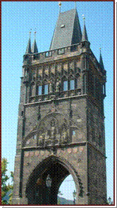 La tour gothique, entre du Pont Charles